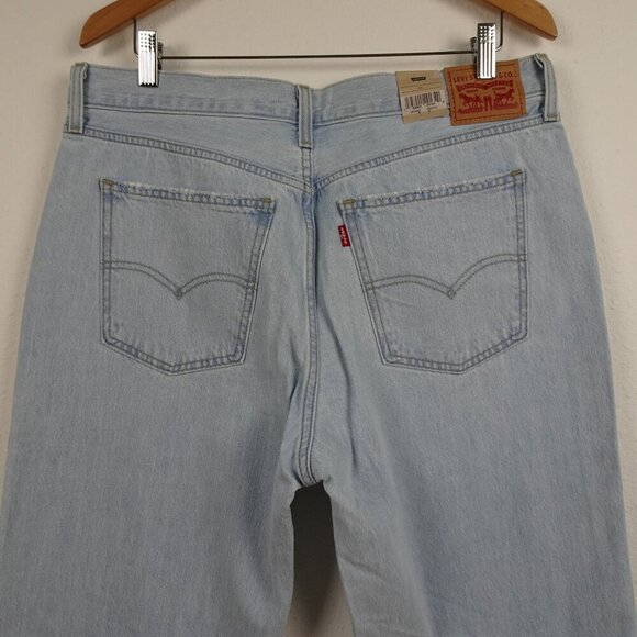 Levi's Relaxed Low Pro Jeans Women's Size 32 Blue Denim Distressed - Picture 6 of 11